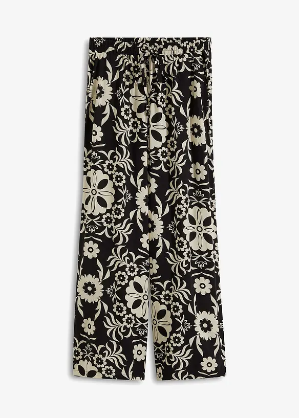 Pantaloni larghi in viscosa fluida, bonprix