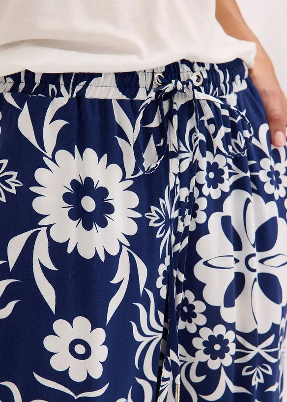 Pantaloni larghi in viscosa fluida, bonprix