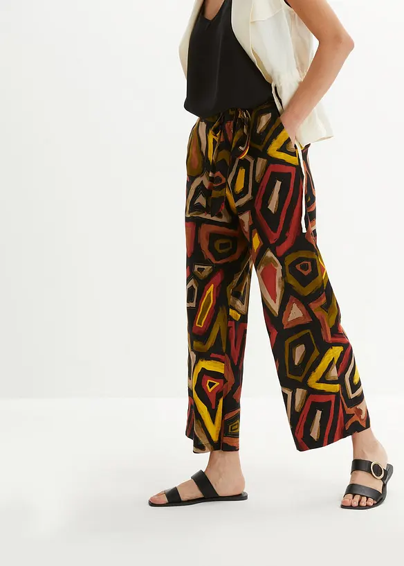Pantaloni culotte in viscosa fluida, bonprix
