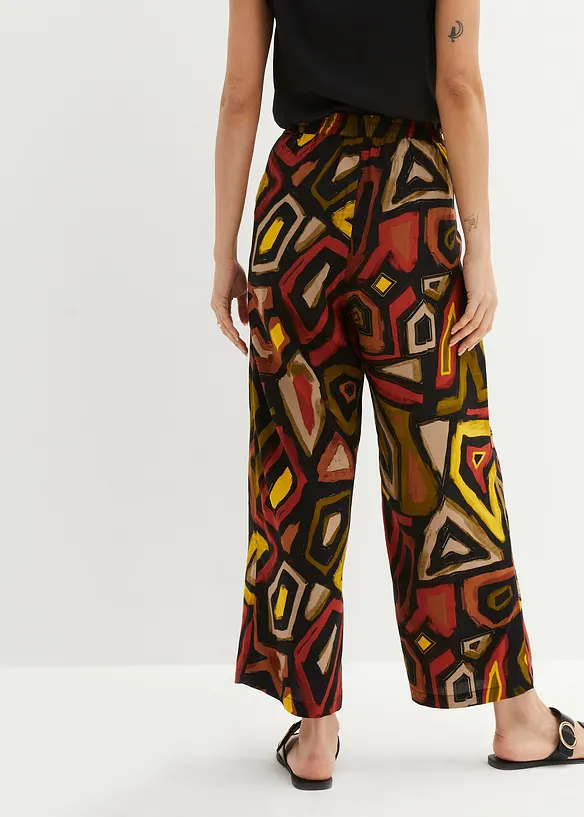 Pantaloni culotte in viscosa fluida, bonprix