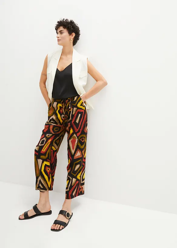 Pantaloni culotte in viscosa fluida, bonprix