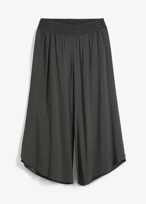 Pantaloni culotte al polpaccio in viscosa morbida, bonprix