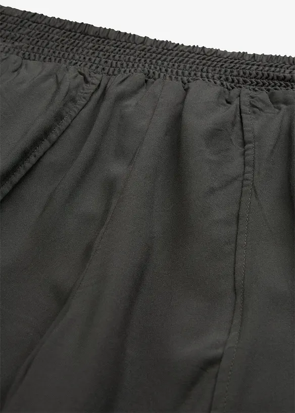 Pantaloni culotte al polpaccio in viscosa morbida, bonprix
