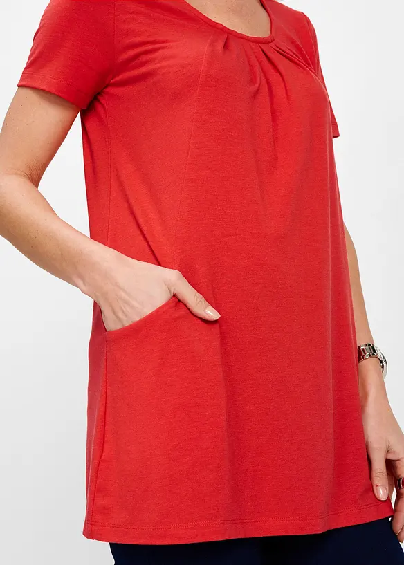 Maglia lunga con viscosa, bonprix