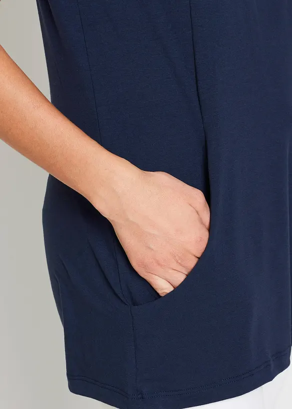 Maglia lunga con viscosa, bonprix