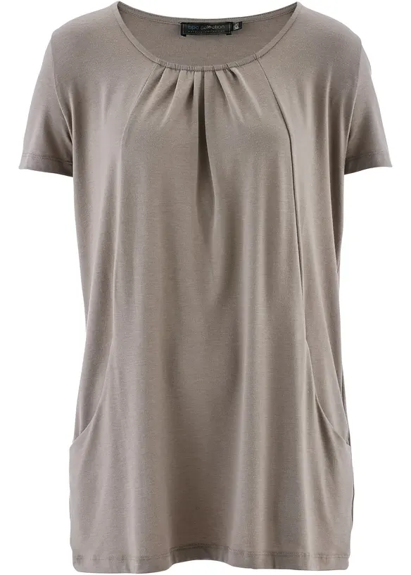 Maglia lunga con viscosa, bonprix