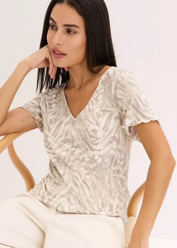 Maglia con fondo elasticizzato, bonprix