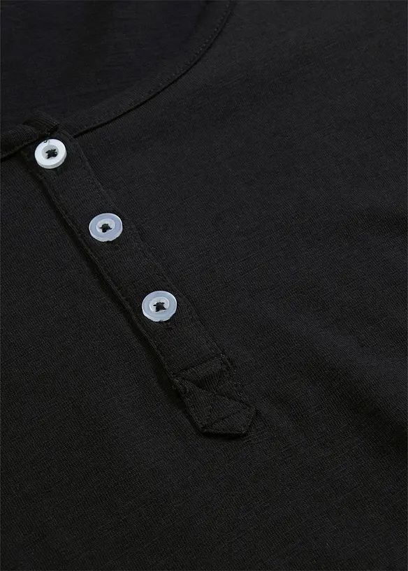 Maglia lunga in viscosa con balza, bonprix