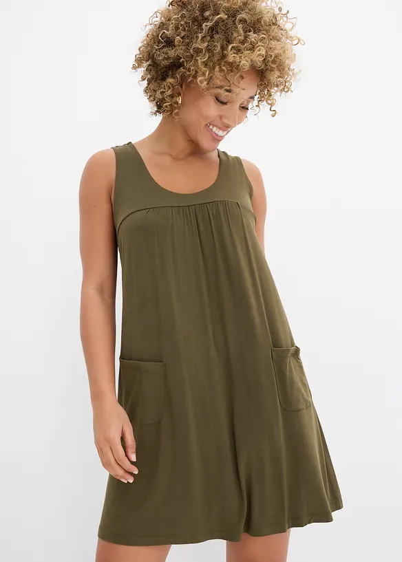 Abito corto in jersey di viscosa morbida, bonprix