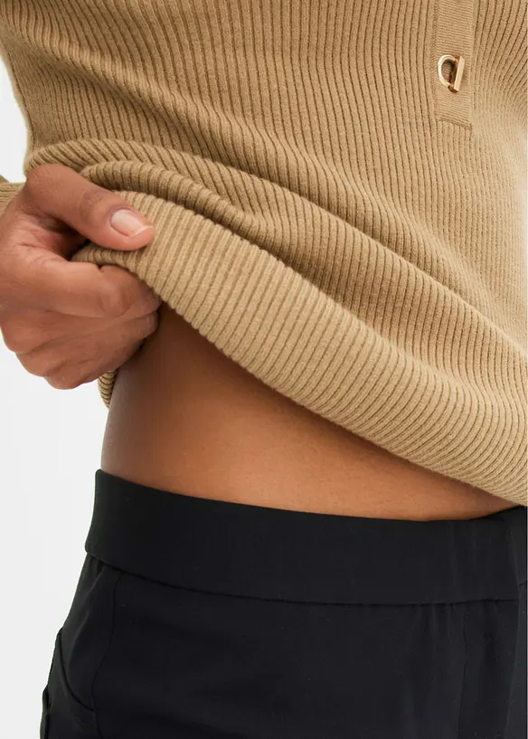 Pantaloni in bengalina elasticizzata, bonprix