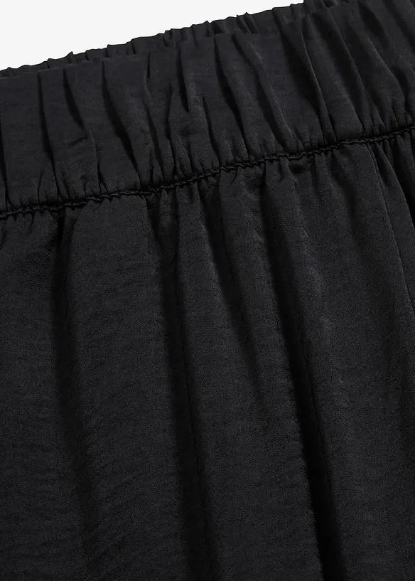 Pantaloni a palazzo fluenti con cinta comoda a vita alta, bonprix