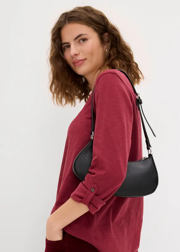 Maglia con bottoncini in puro cotone biologico, bonprix