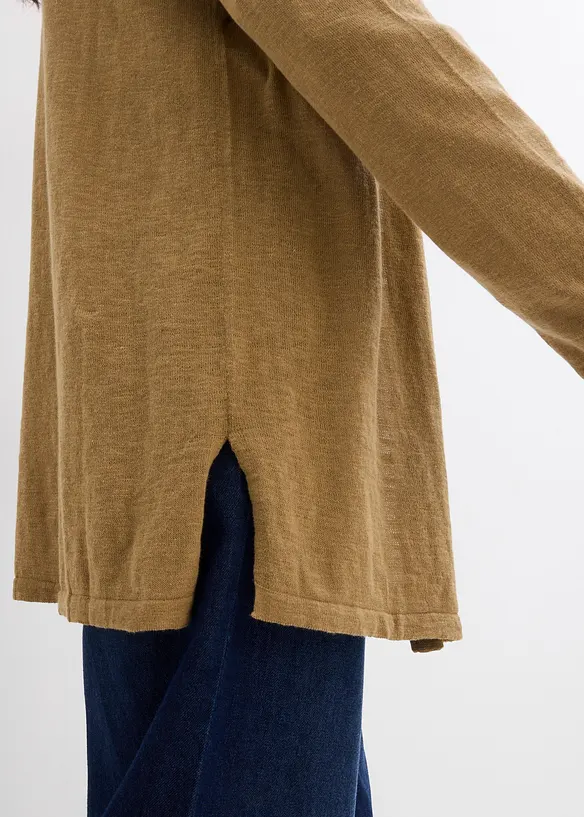 Cardigan in puro cotone fiammato leggero, bonprix