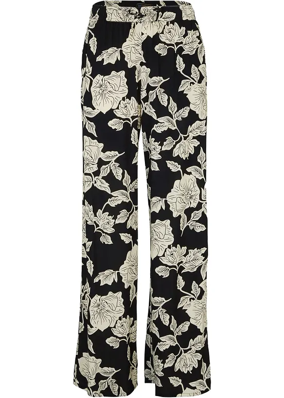 Pantaloni a palazzo in viscosa fluida, bonprix