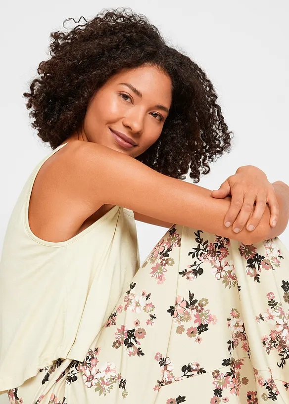 Abito lungo in maglina di viscosa fine, bonprix