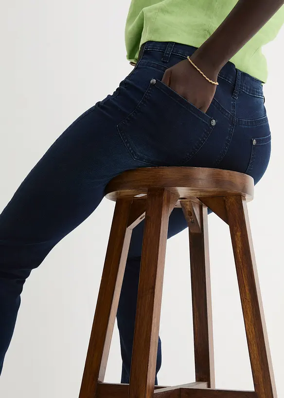 Jeans skinny elasticizzati, vita media, bonprix