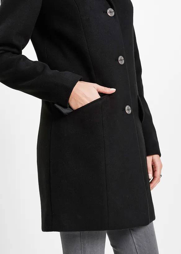 Cappotto taglio blazer in simil lana, bonprix