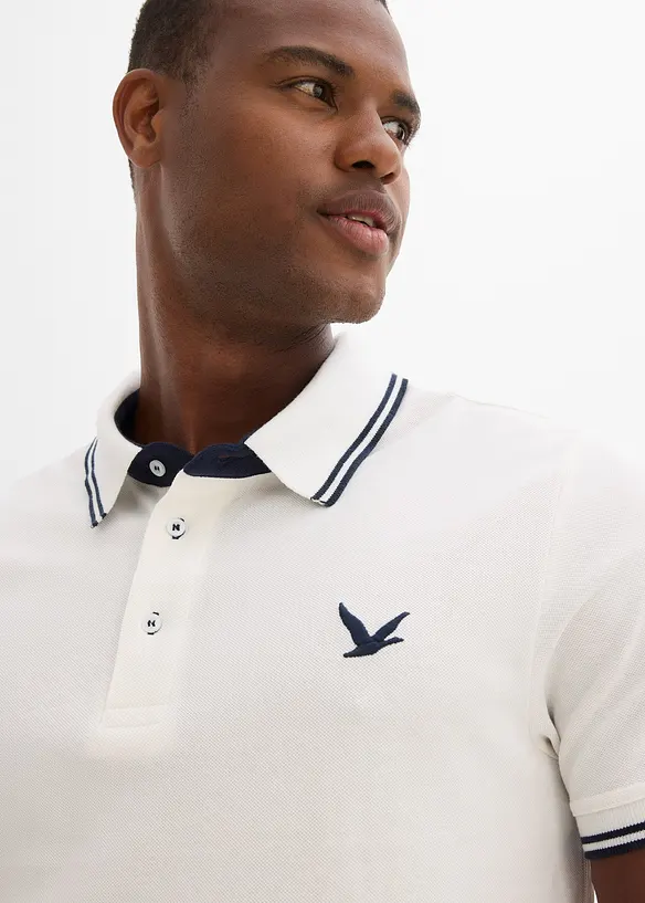 Polo in piquet di puro cotone, bonprix