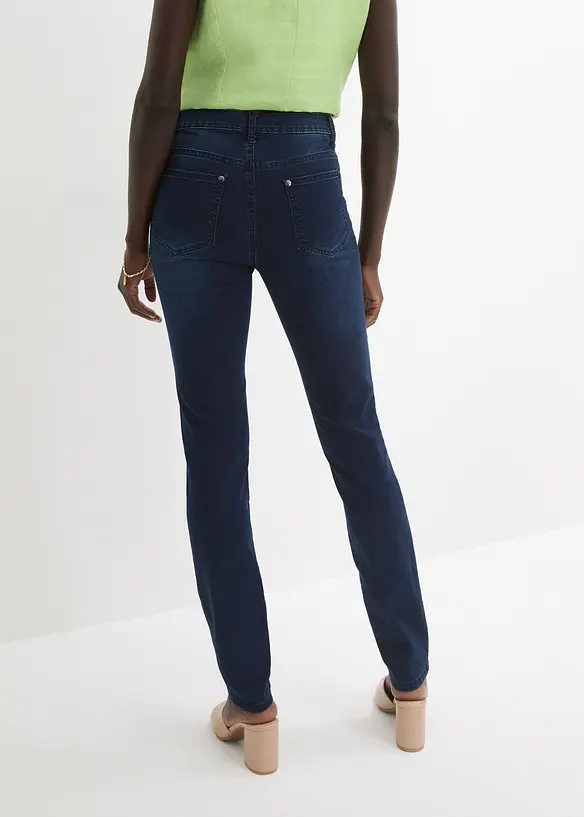 Jeans skinny elasticizzati, vita media, bonprix