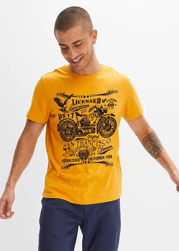 T-shirt in puro cotone, bonprix