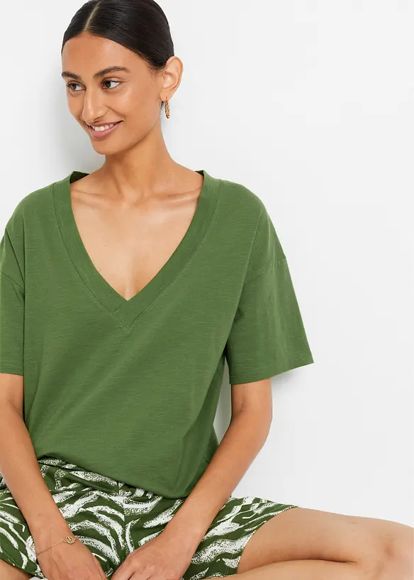 Maxi maglia in puro cotone biologico, bonprix