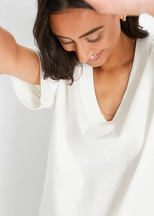 Maxi maglia in puro cotone biologico, bonprix