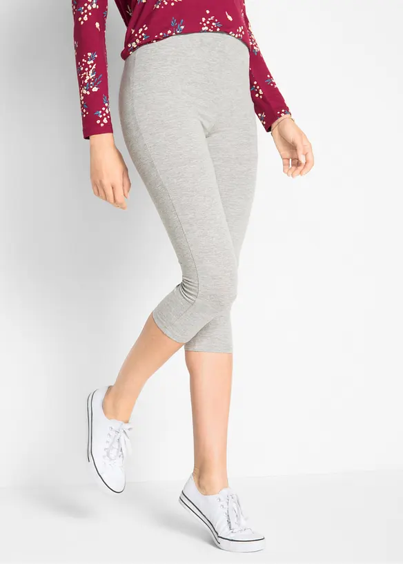 Leggings capri aderenti (pacco da 2), bonprix