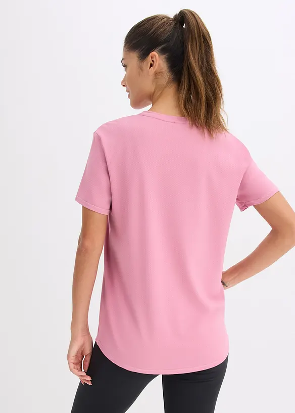 Maglia per sport oversize con effetto strutturato, bonprix