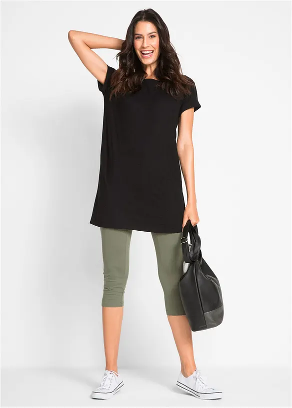 Leggings capri aderenti (pacco da 2), bonprix