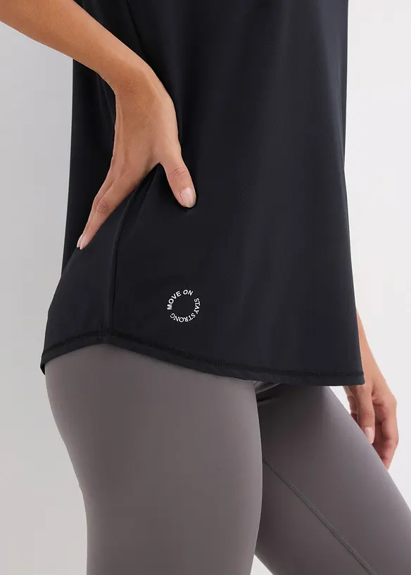 Maglia per sport oversize con effetto strutturato, bonprix