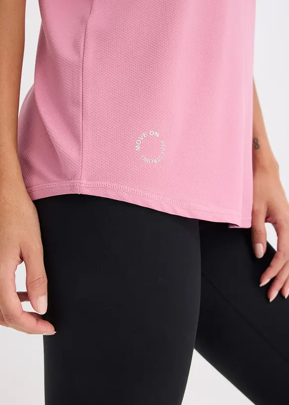 Maglia per sport oversize con effetto strutturato, bonprix