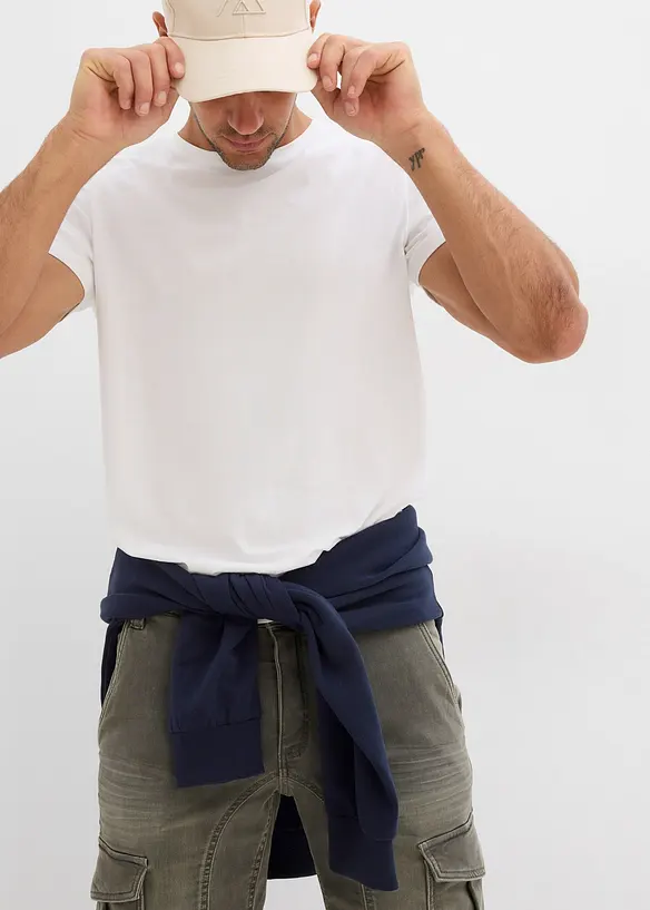 Bermuda di jeans in felpa, regular fit, bonprix