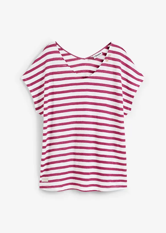 Maglia in puro lino con maniche a pipistrello, bonprix