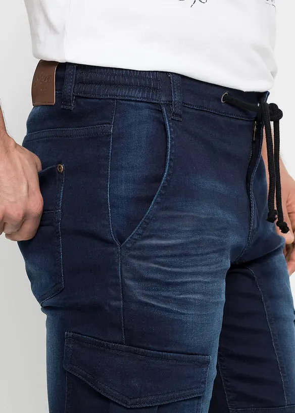 Bermuda di jeans in felpa, regular fit, bonprix