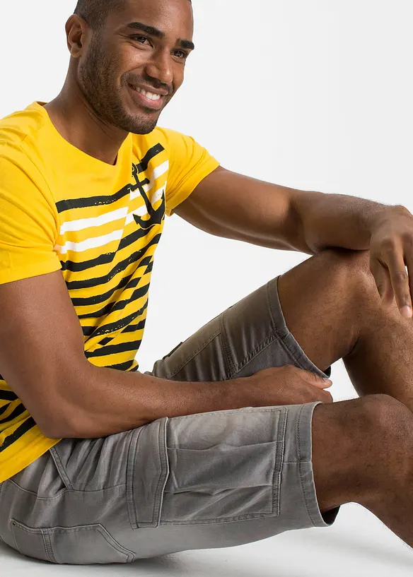 Bermuda di jeans in felpa, regular fit, bonprix