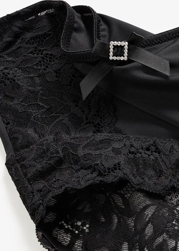 Slip a vita alta con pizzo, bonprix