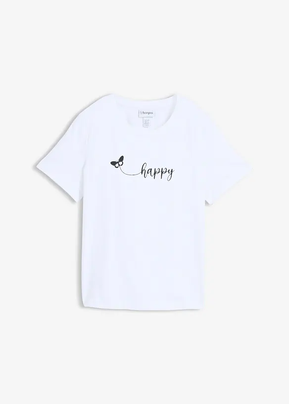 T-shirt in puro cotone, bonprix
