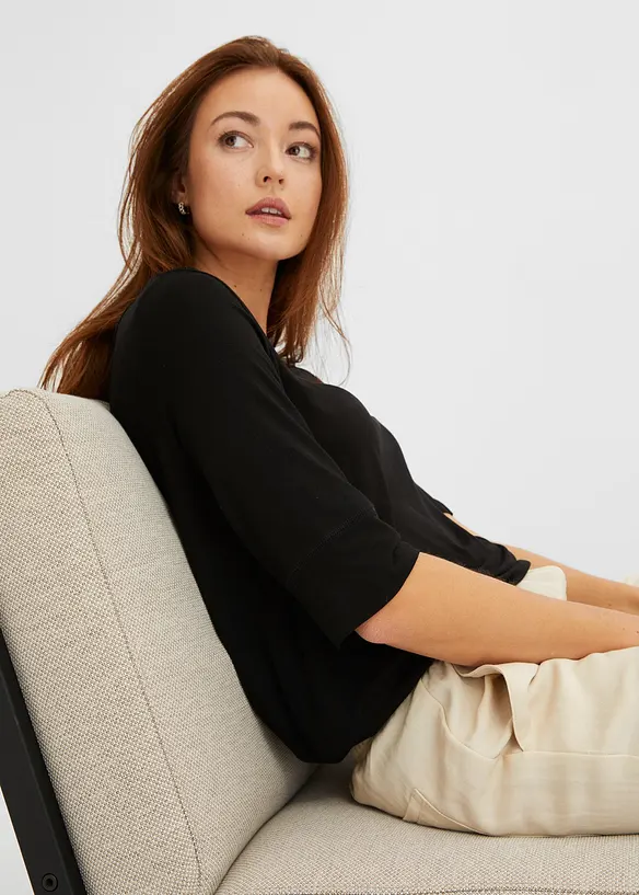 Maglia in misto viscosa morbido, bonprix