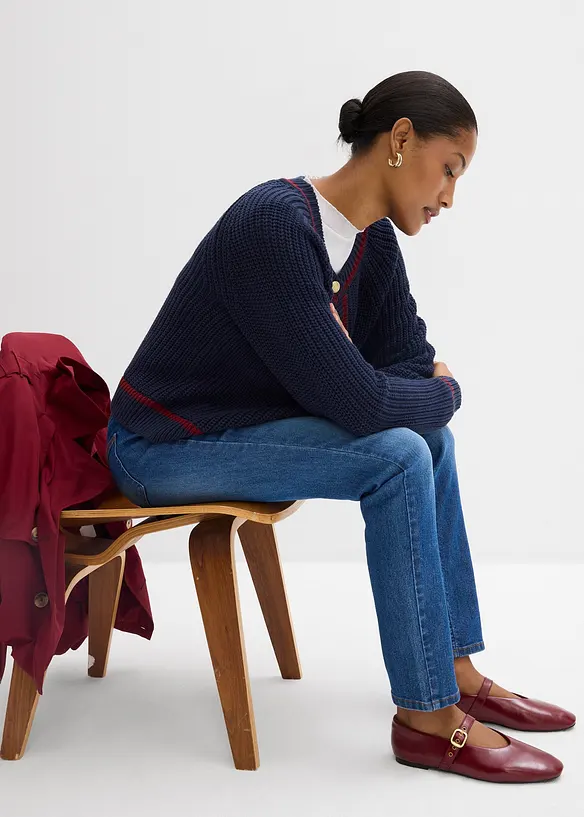 Jeans skinny elasticizzati, vita media, bonprix