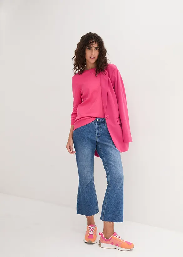 Maglia a maniche lunghe in puro cotone biologico, bonprix