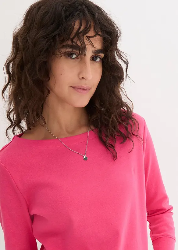 Maglia a maniche lunghe in puro cotone biologico, bonprix