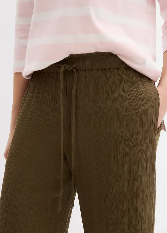 Pantaloni a palazzo in pura viscosa, bonprix