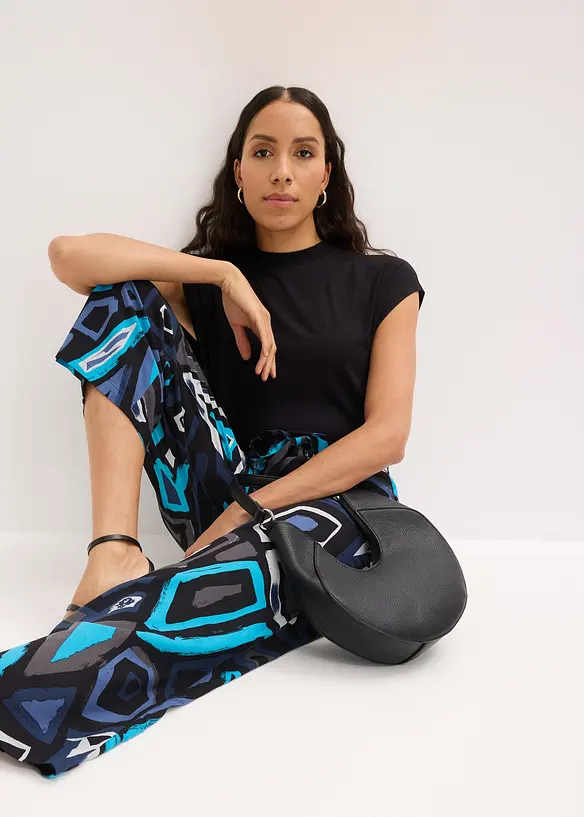 Pantaloni culotte in viscosa fluida, bonprix