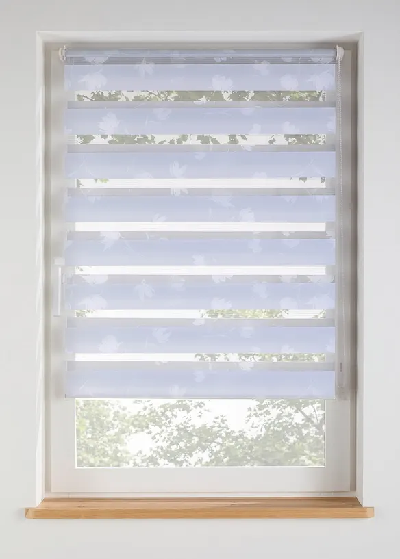 Tenda a rullo doppia in fantasia floreale, bonprix