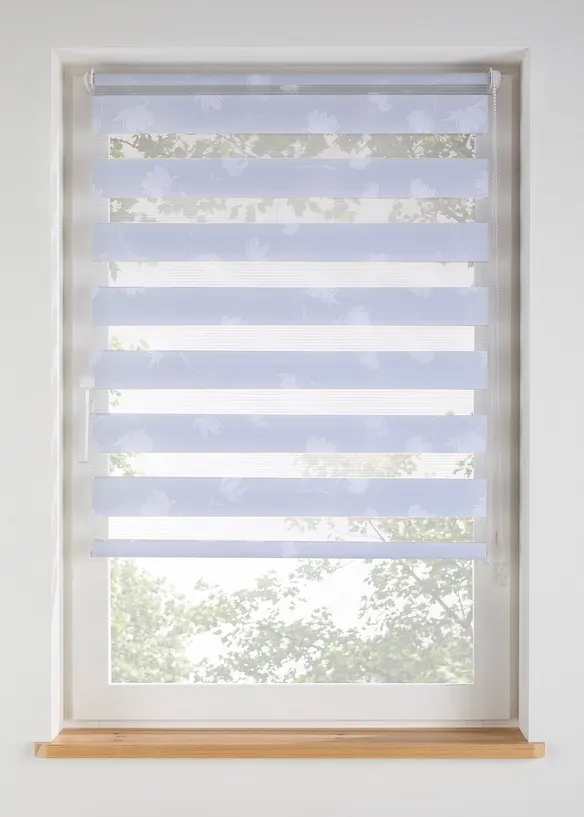 Tenda a rullo doppia in fantasia floreale, bonprix