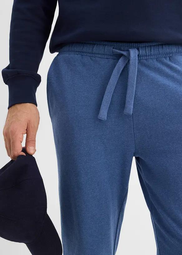 Pantaloni da jogging con interno garzato  morbido e orlo dritto, bonprix