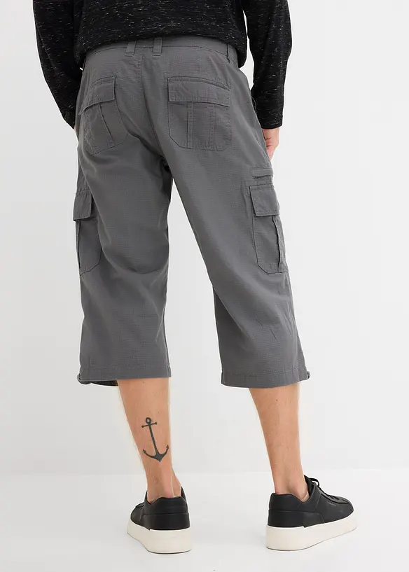 Bermuda cargo lunghi in puro cotone, regular fit, bonprix