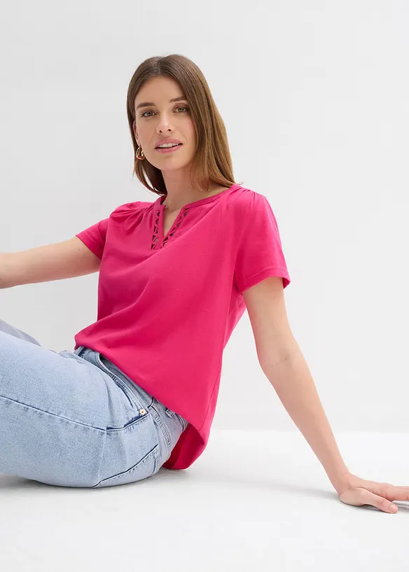 Maglia con scollo particolare, bonprix