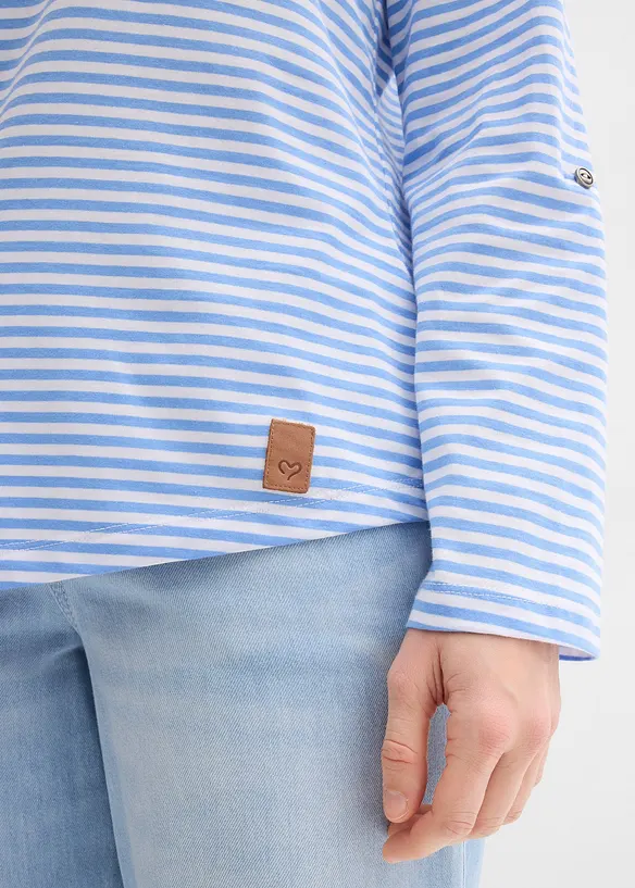 Maglia a maniche lunghe in puro cotone, bonprix