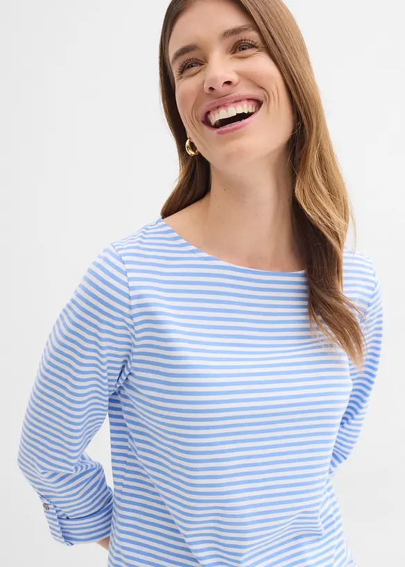 Maglia a maniche lunghe in puro cotone, bonprix